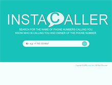 Tablet Screenshot of instacaller.com